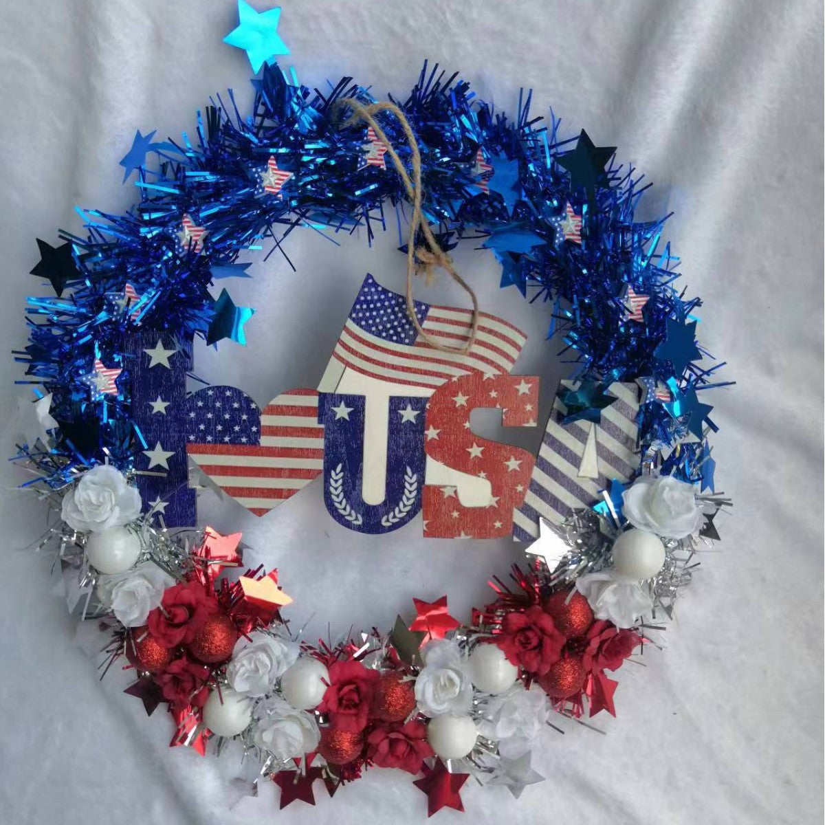 Patriotic Independence Day Wreath