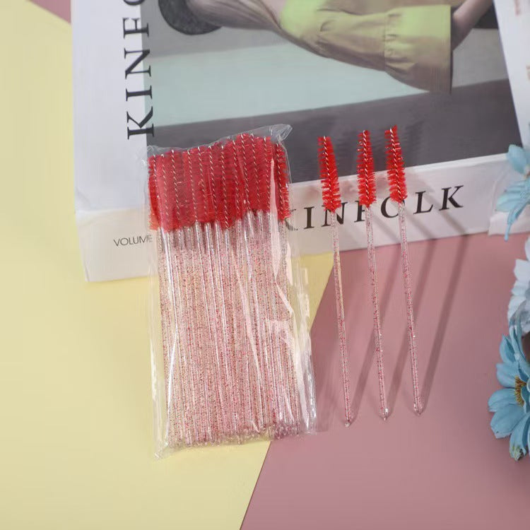 Disposable Eyelash Comb & Eyebrow Brush Set – 50pcs