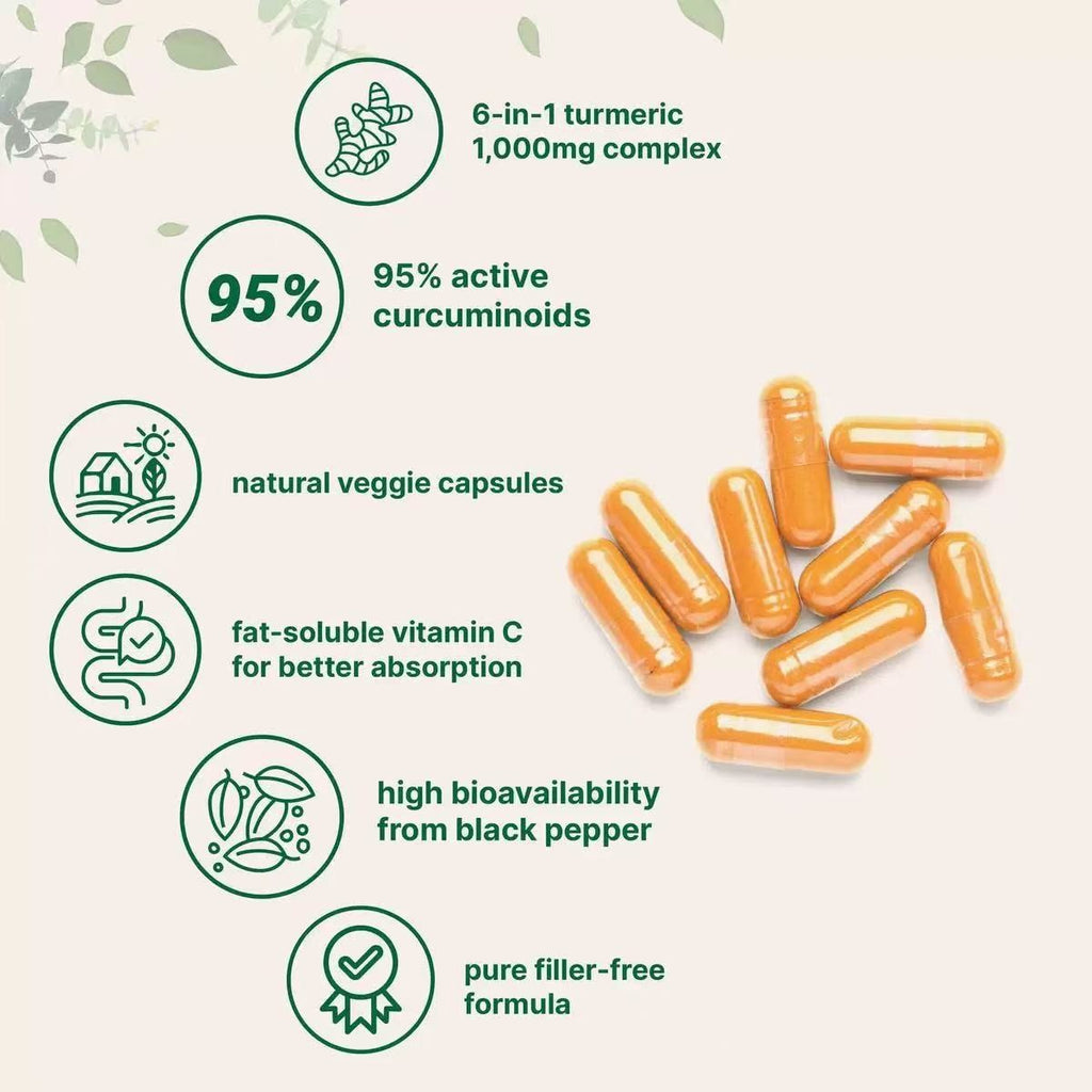 Turmeric Curcumin Dietary Supplement Capsules