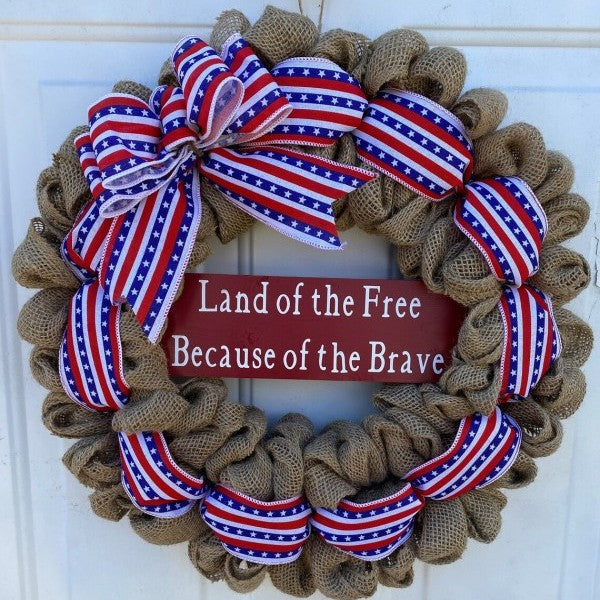 Patriotic Independence Day Wreath