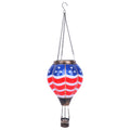 American Flag Hot Air Balloon Solar Lantern – Patriotic Outdoor Light