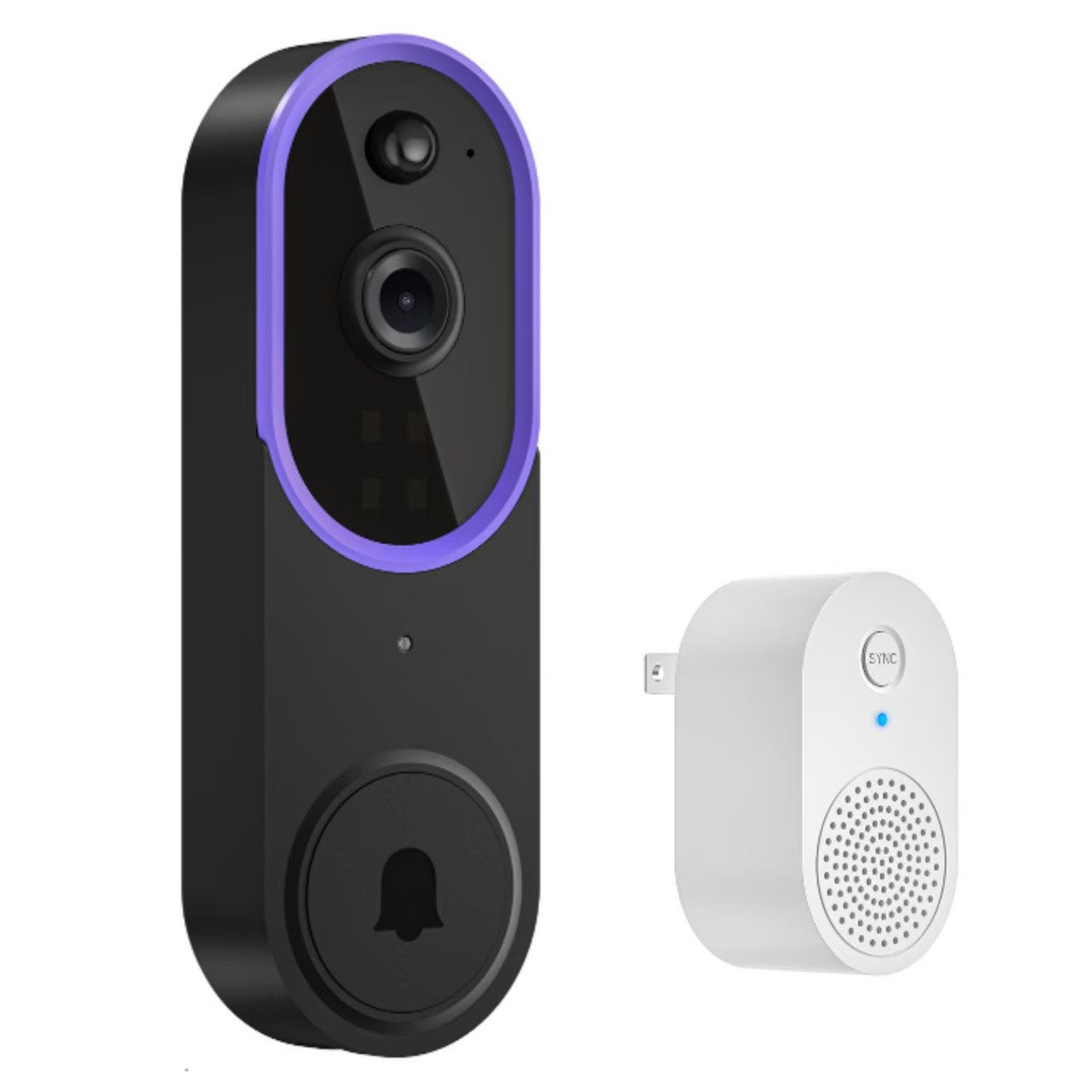 Wireless Smart Video Doorbell with Camera and Intercom
