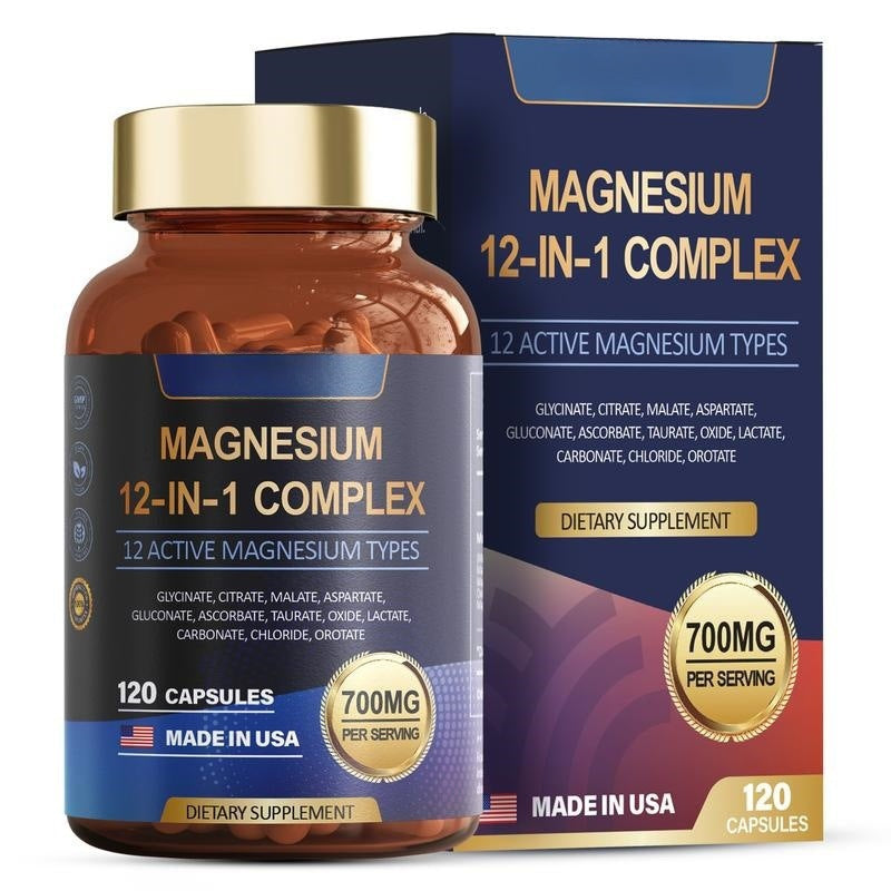 Magnesium Glycinate Capsules Vegetarian Supplement