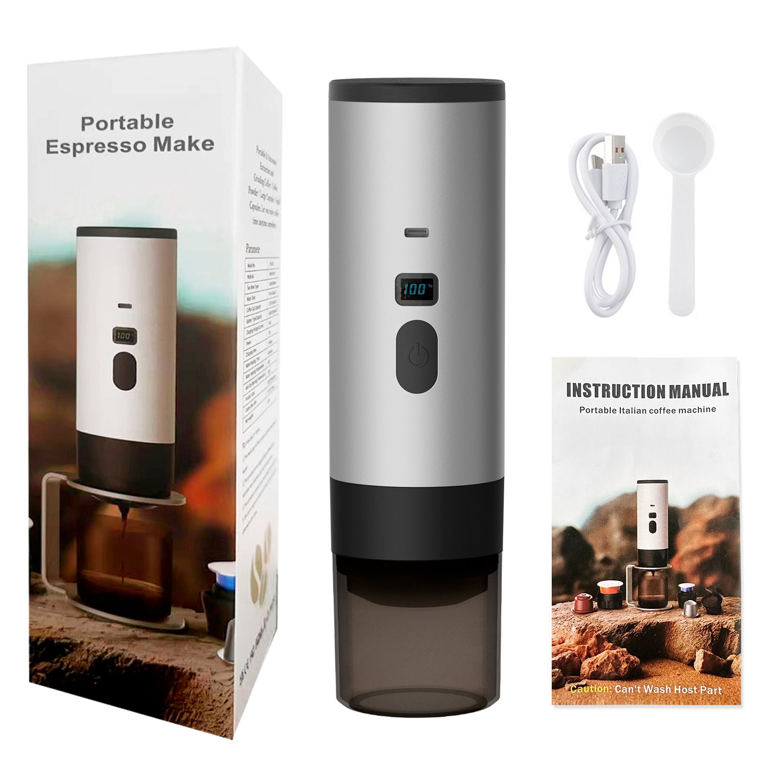 Outdoor Wireless Portable Espresso Machine Car Electric Espresso Capsule Household Small Portable Coffee Machine