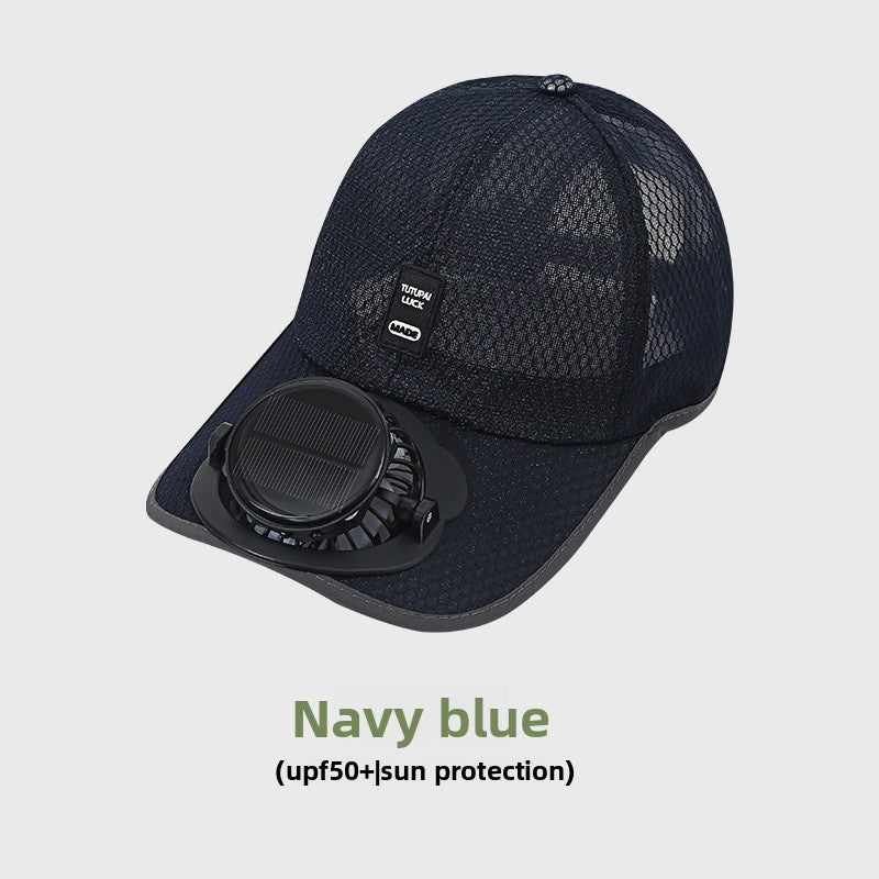 Solar-Powered Fan Hat | 3-Speed Ventilated Sun Hat with UV Protection