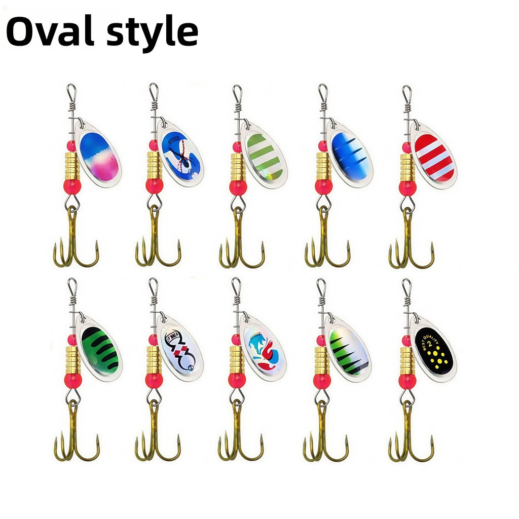 Rotating Sequins Fishing Lure Set