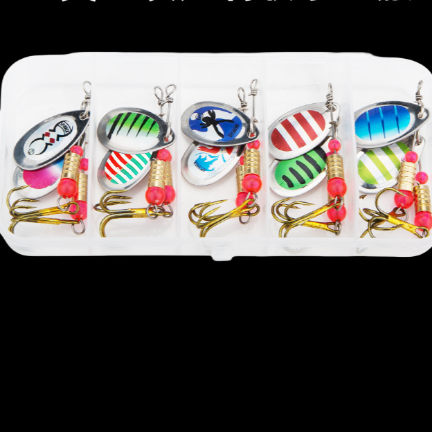 Rotating Sequins Fishing Lure Set