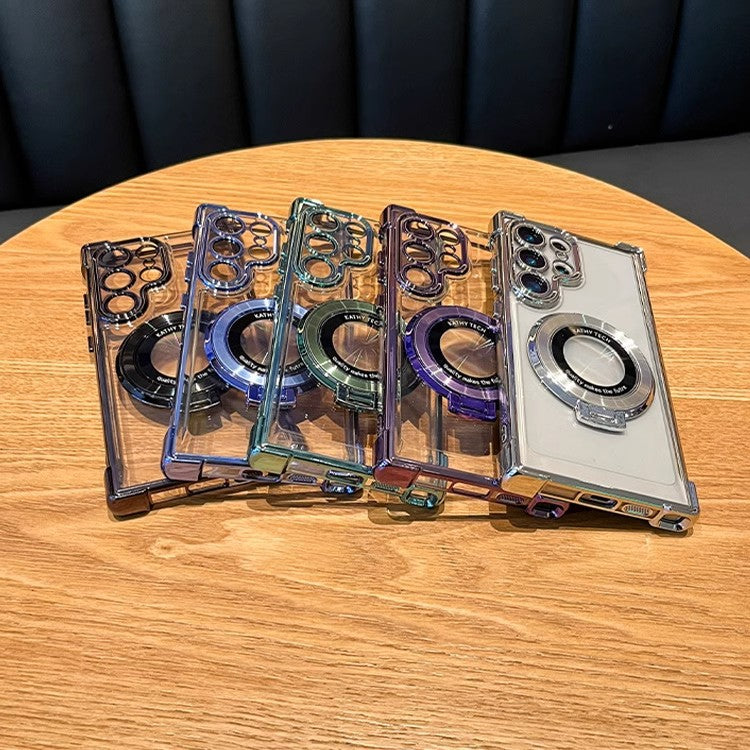 Samsung Phone Case with Magnetic Stand and Lens Film