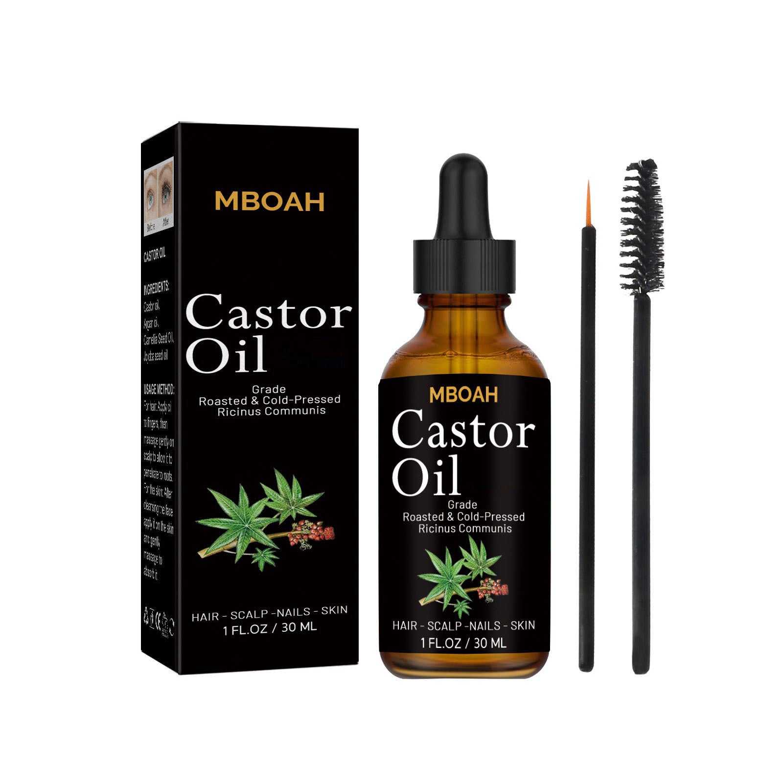 Castor Oil Hair Treatment Liquid  (HEMP)