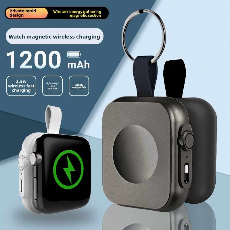 Magnetic wireless power bank for smart watch