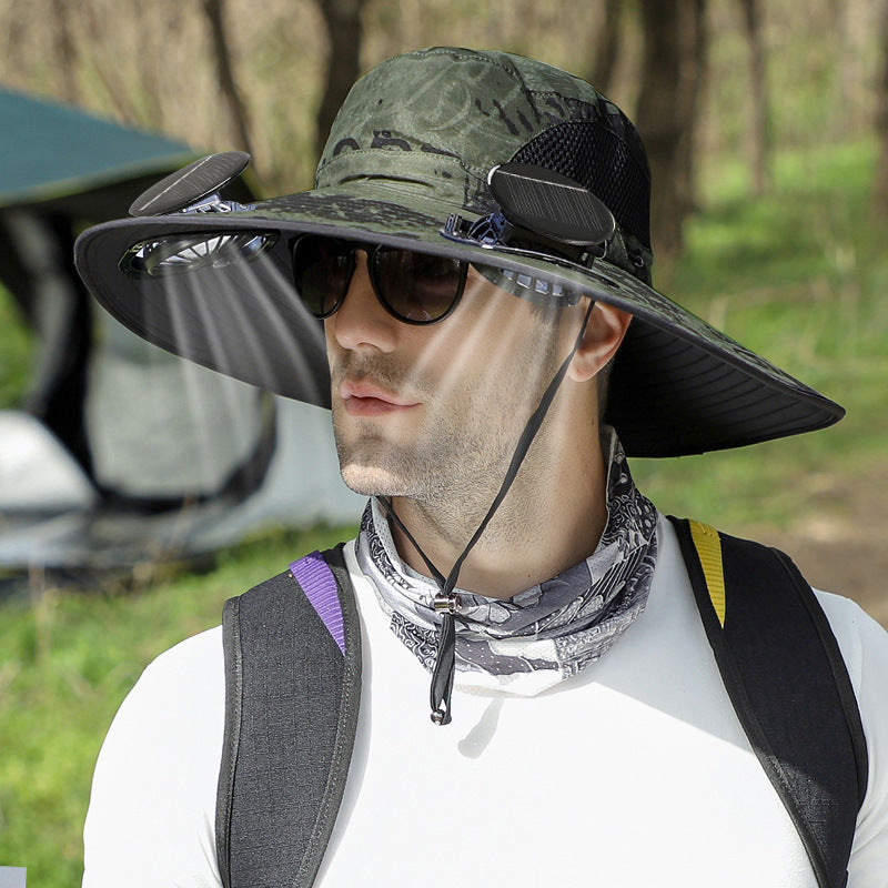Solar Powered Cooling Fan Hat – 4th of July Outdoor Essential.