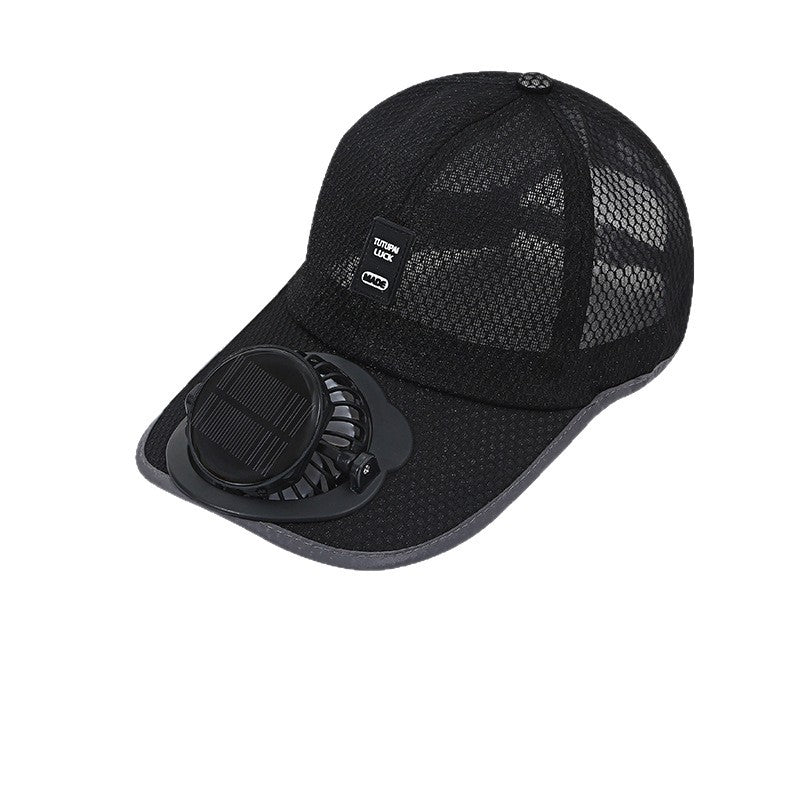 Solar-Powered Fan Hat | 3-Speed Ventilated Sun Hat with UV Protection