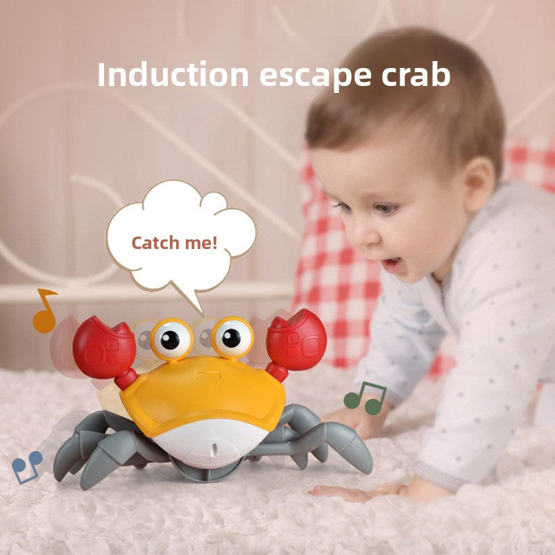 Rechargeable Interactive Electric Crab Toy with Music and Lights