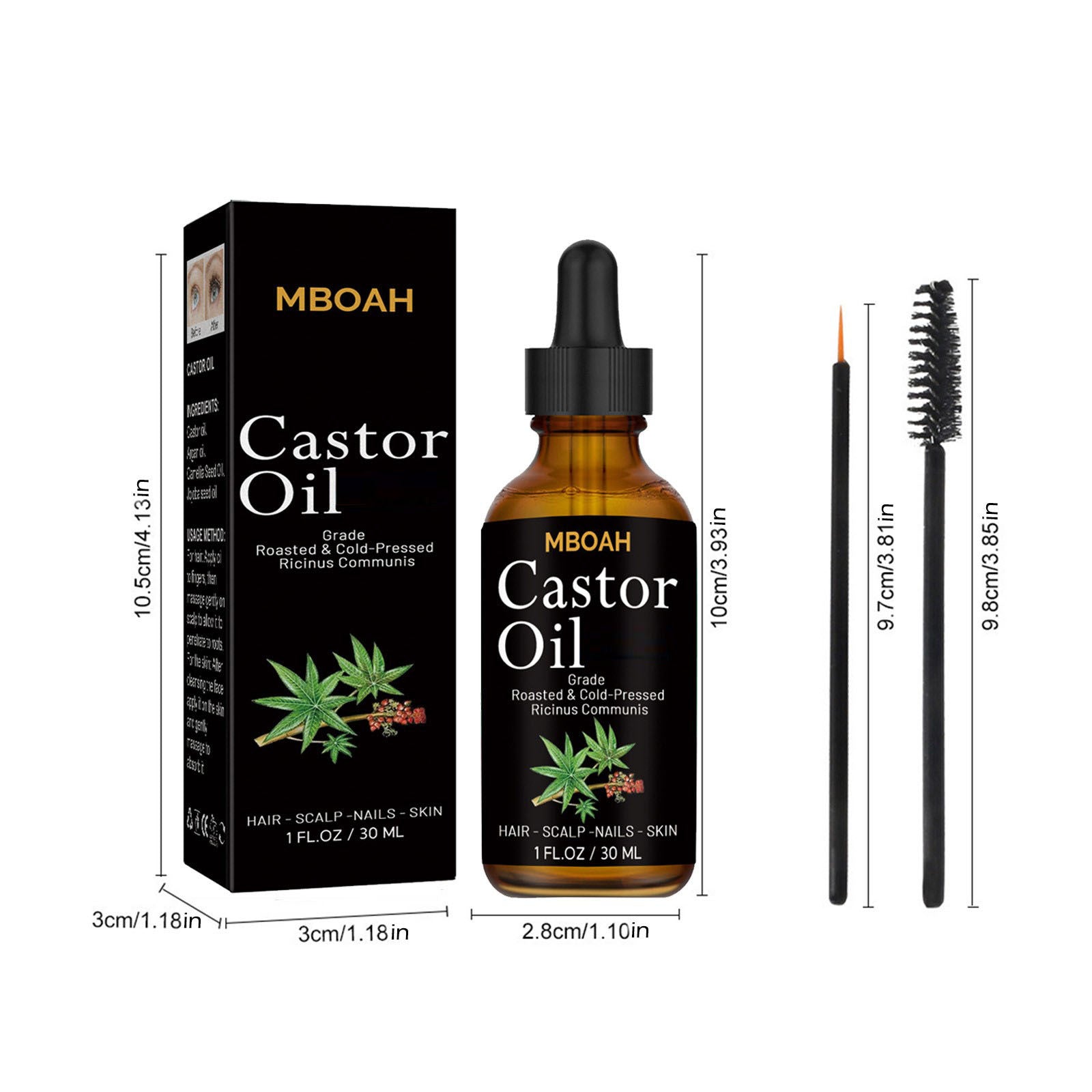 Castor Oil Hair Treatment Liquid  (HEMP)