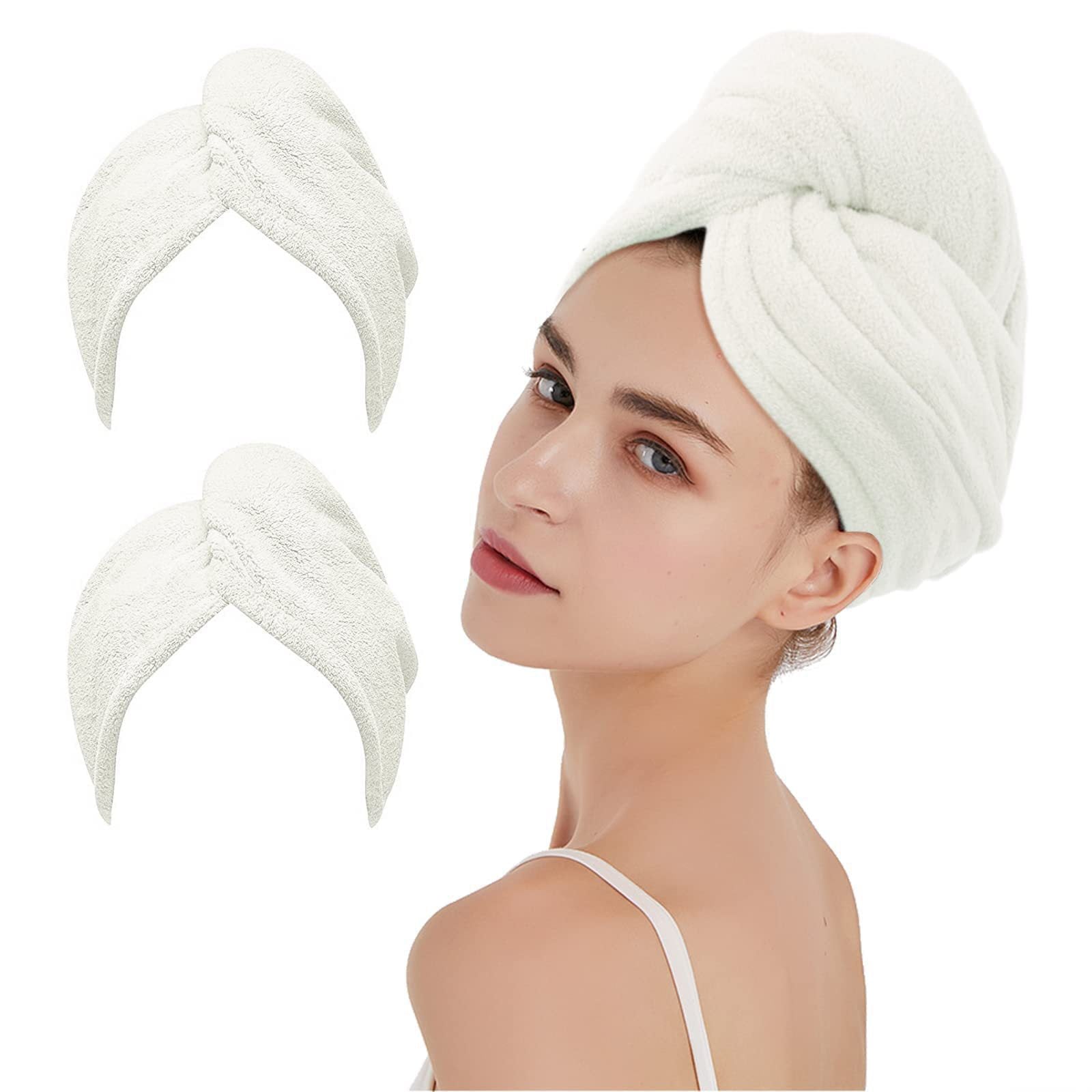 Microfiber Hair Towel for Drying and Frizz Control