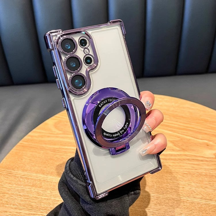 Samsung Phone Case with Magnetic Stand and Lens Film