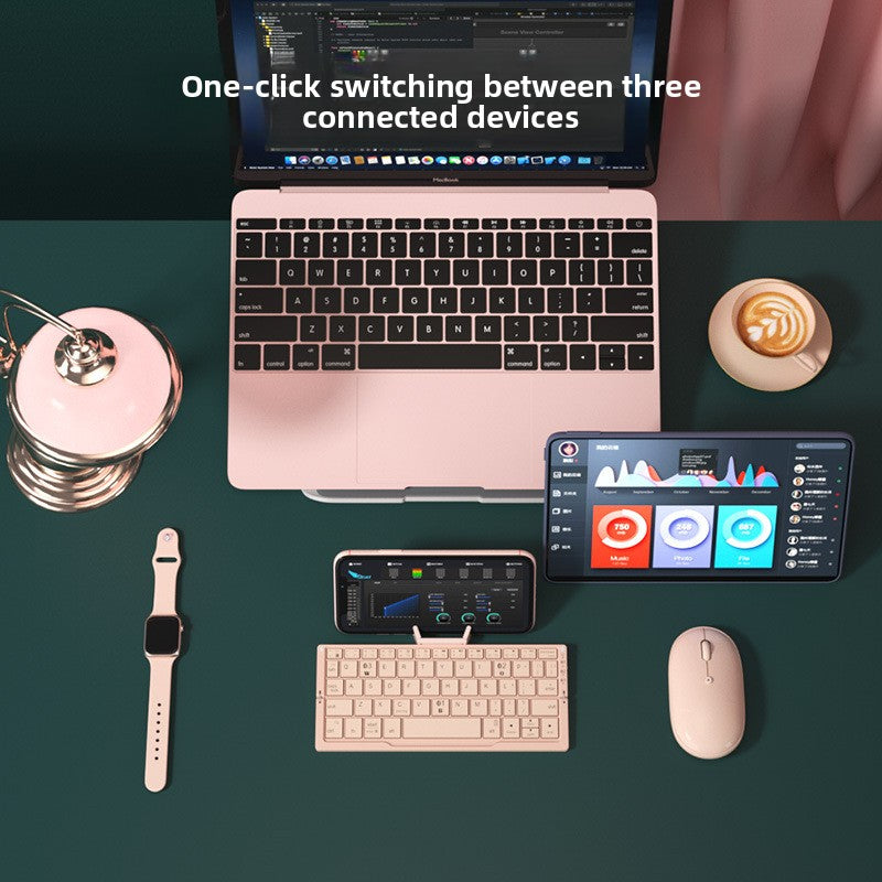 Foldable Bluetooth Keyboard – Portable Wireless for Phone, Tablet & PC