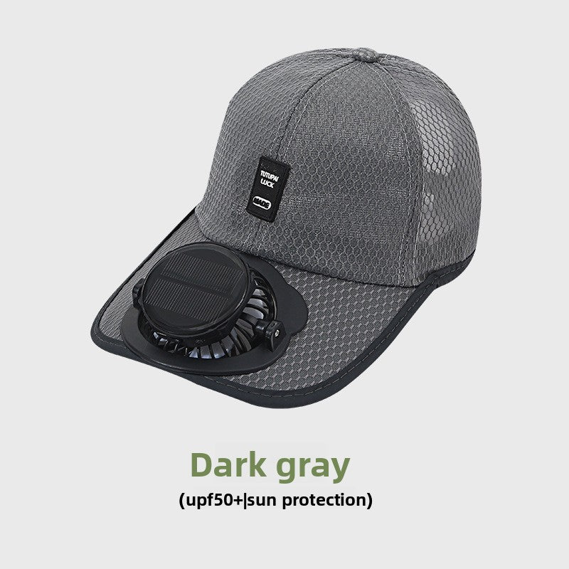 Solar-Powered Fan Hat | 3-Speed Ventilated Sun Hat with UV Protection