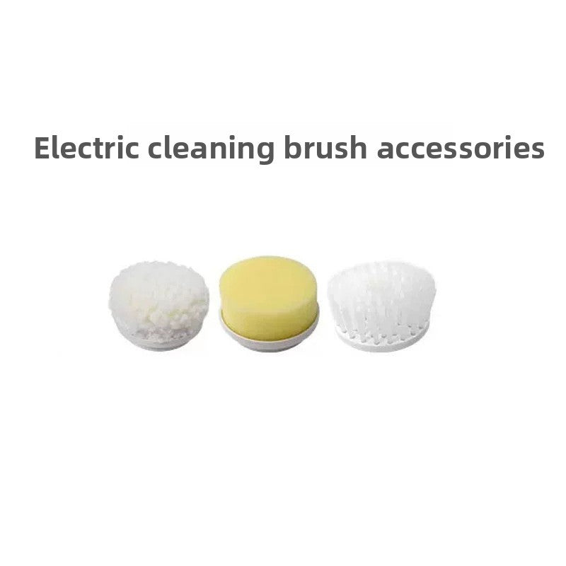 USB Rechargeable Handheld Electric Cleaning Brush with 5 Interchangeable Heads