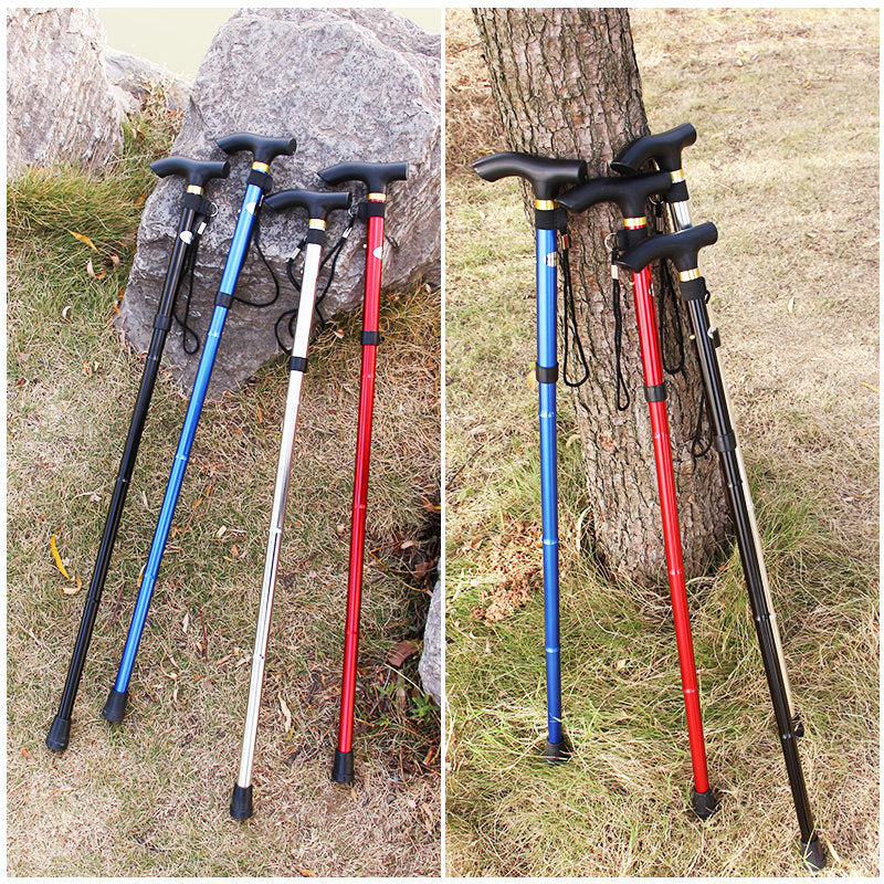 Telescopic Folding Trekking Pole with Wrist Strap
