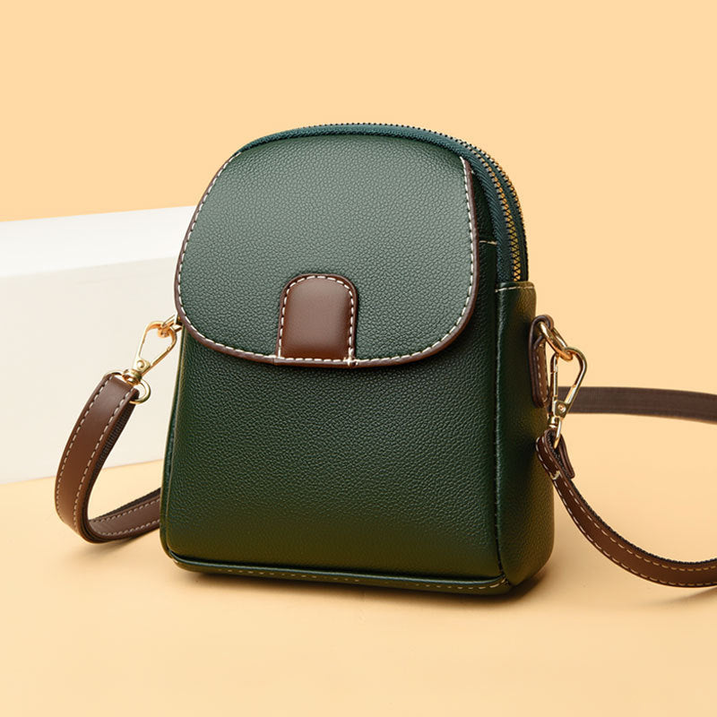 Women's Soft Leather Crossbody Phone Bag