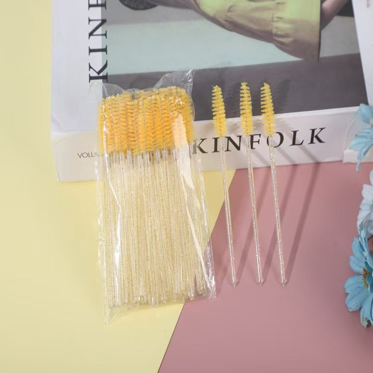 Disposable Eyelash Comb & Eyebrow Brush Set – 50pcs