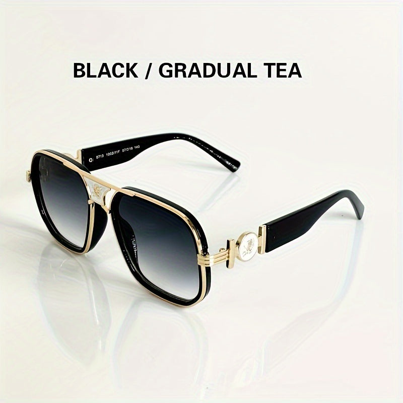 Classic Metal Frame Polarized Sunglasses UV400 Protection