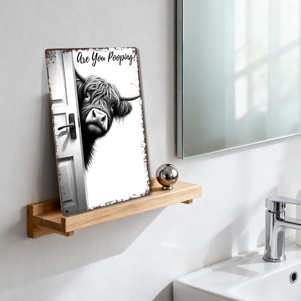 Minimalist Animal Tin Wall Art