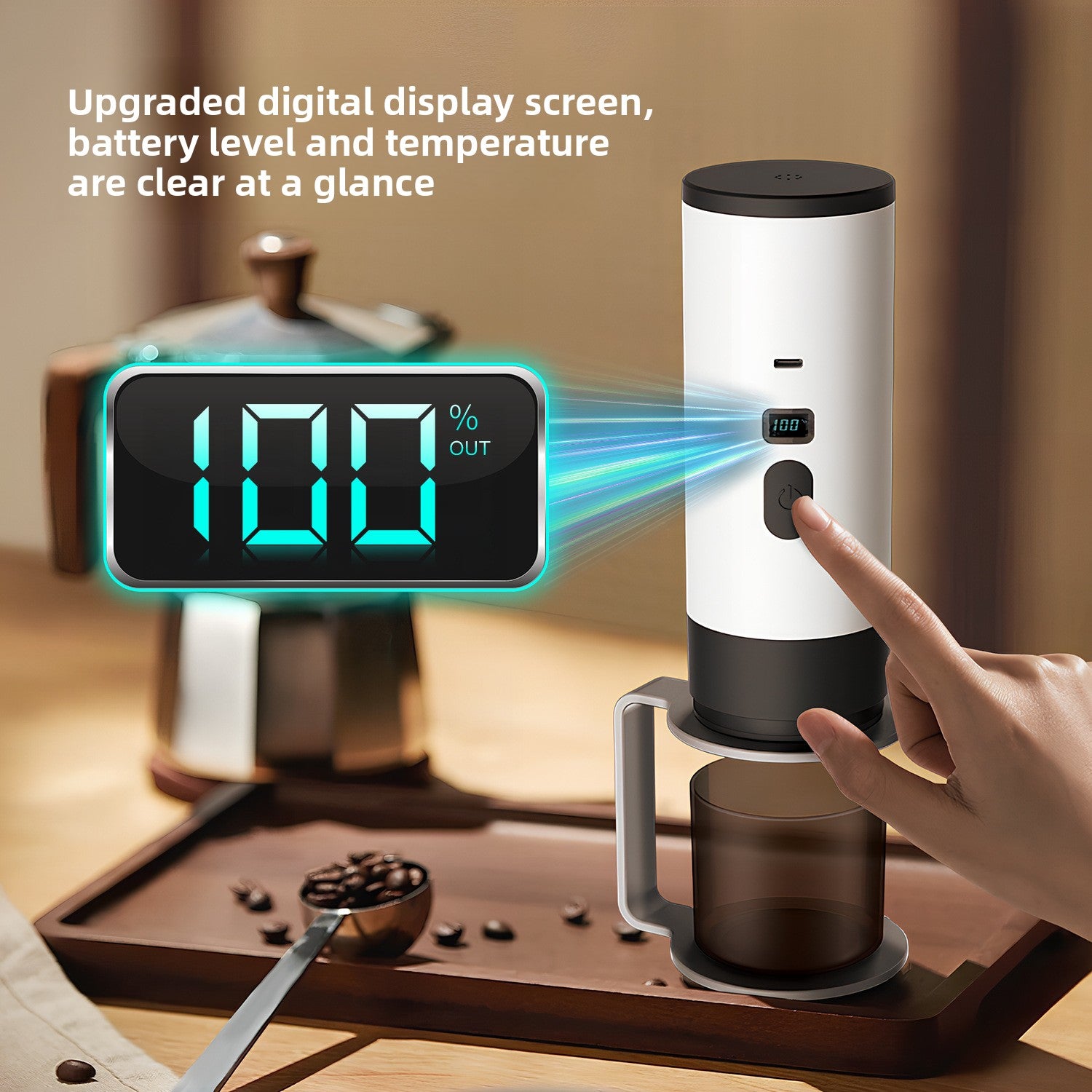 Outdoor Wireless Portable Espresso Machine Car Electric Espresso Capsule Household Small Portable Coffee Machine