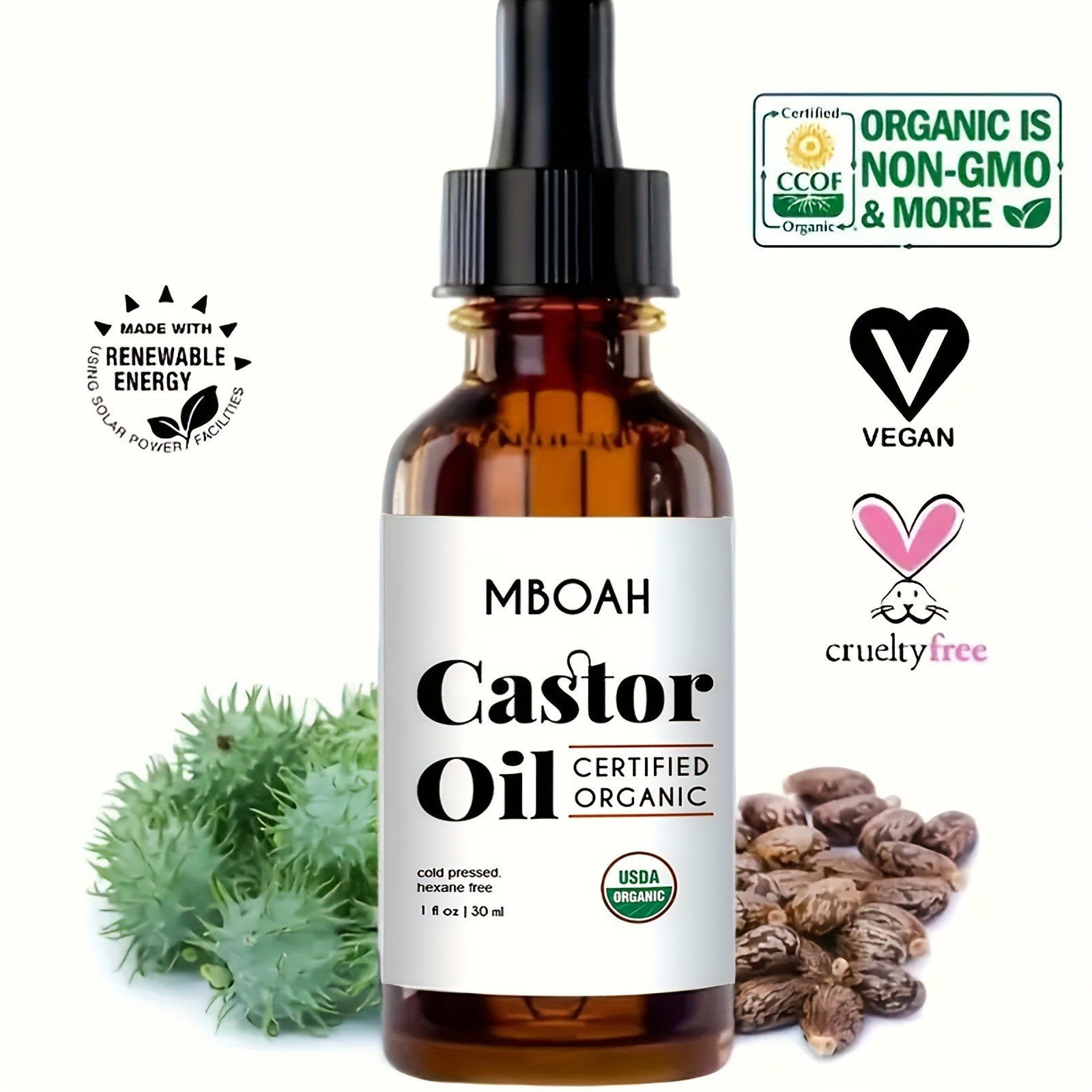 Castor Oil Hair Treatment Liquid  (HEMP)