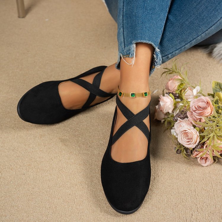 Womens Pointed Toe Wedge Casual Shoes