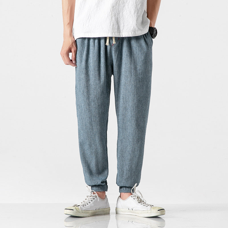 Cotton Linen Harem Pants for Men