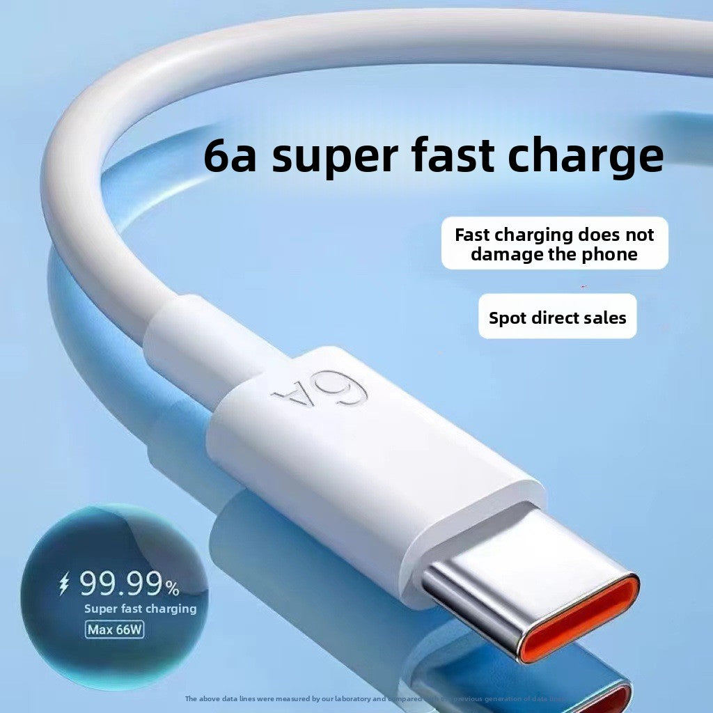 6A Fast Charging USB Cable — Type C & Lightning, Multiple Lengths