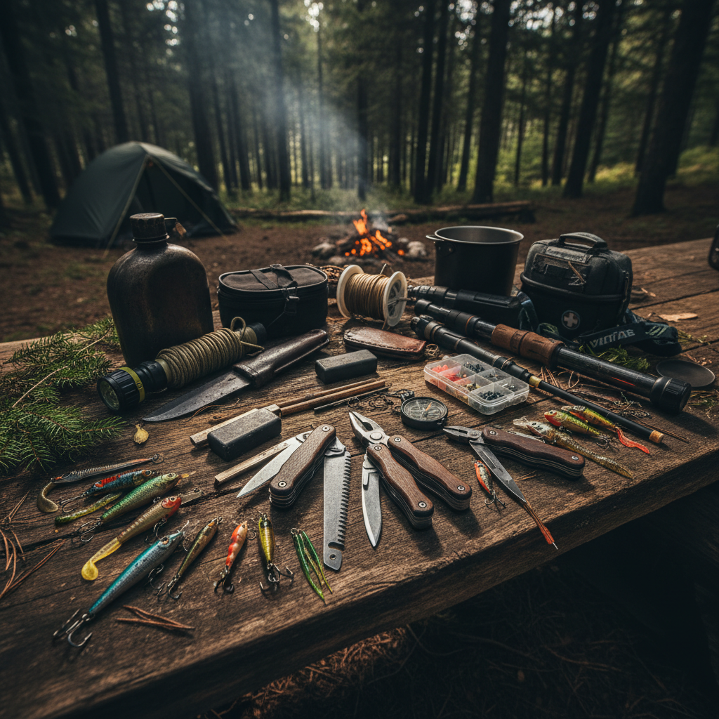 Outdoor Survival & Fishing Tool Set
